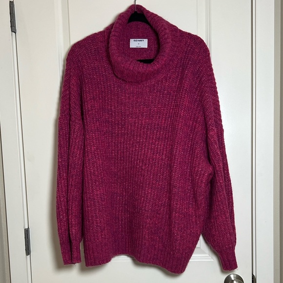 Old Navy Pink Cozy Knitted Turtleneck Sweater 3X - Picture 7 of 7